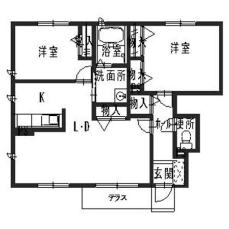 京口駅 徒歩9分 1階の物件間取画像